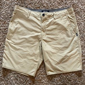 O’Neill hybrid khaki shorts. Like new condition.